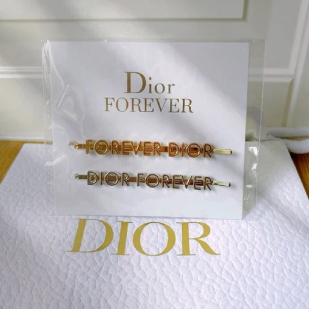 Dior Beauty Forever Hair Clips Barettes, NEW